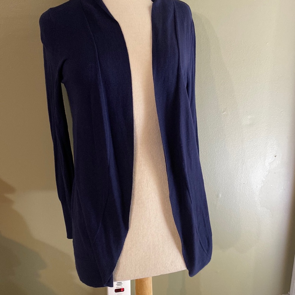 Blue cardigan